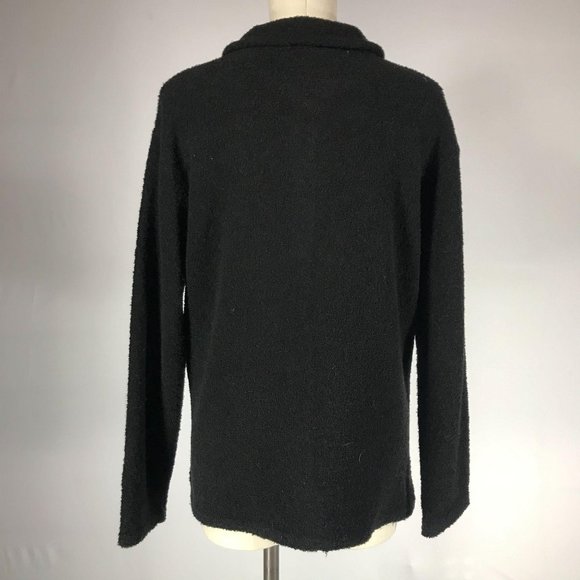 Coldwater Creek Women's Size XL** Black Wool Blend Button Front Jacket - Picture 4 of 9